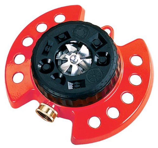 Dramm Corp 10-15020 Turret Sprinkler 9 Pattern Heavy Duty Metal Base