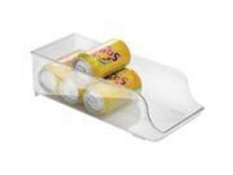 InterDesign 70930 Clear Soda Can Fridge Bin Organizer