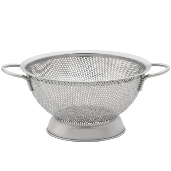 Harold Import Co 30002 Perforated Colander 10 In Stainless Steel Double Handle