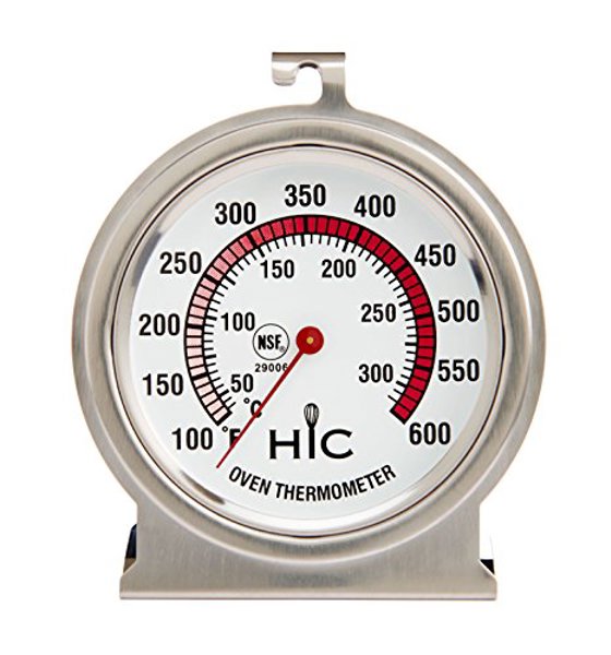 Harold Import Co 29006 Oven Thermometer Stainless Steel Large Easy Read Face