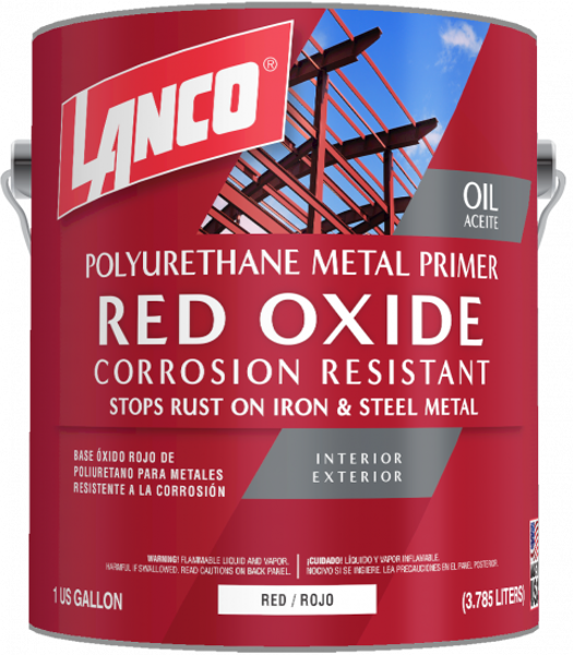 LANCO & HARRIS MM1002 Red Oxide Primer 5 Gal Red Metal Master
