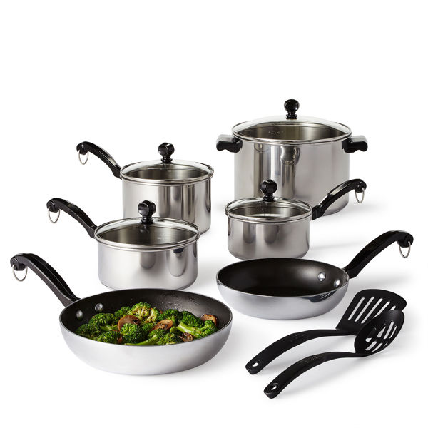 Farberware 70122 Classic Series 12 Piece Stainless Steel Cookware Set