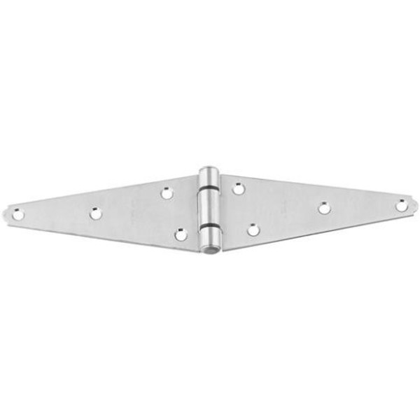 National Hardware N342-485 Strap Hinge 6 In Stainless Steel Fixed Pin