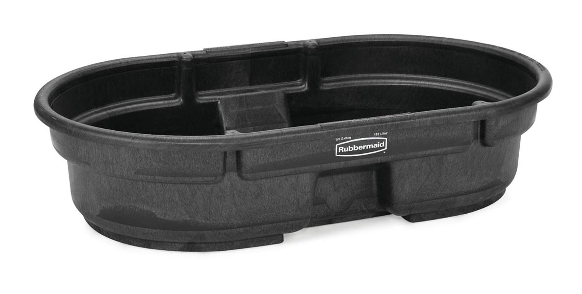 Rubbermaid 4243-00-BLA Stock Tank 50 Gal Structural Black