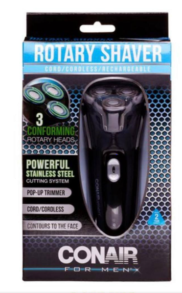 Conair SHV1000 Rotary Shaver Men Cord Cordless Rechargeable