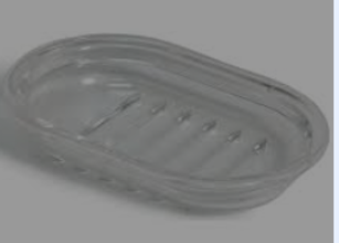 57550 Oval Soap Dish Clear