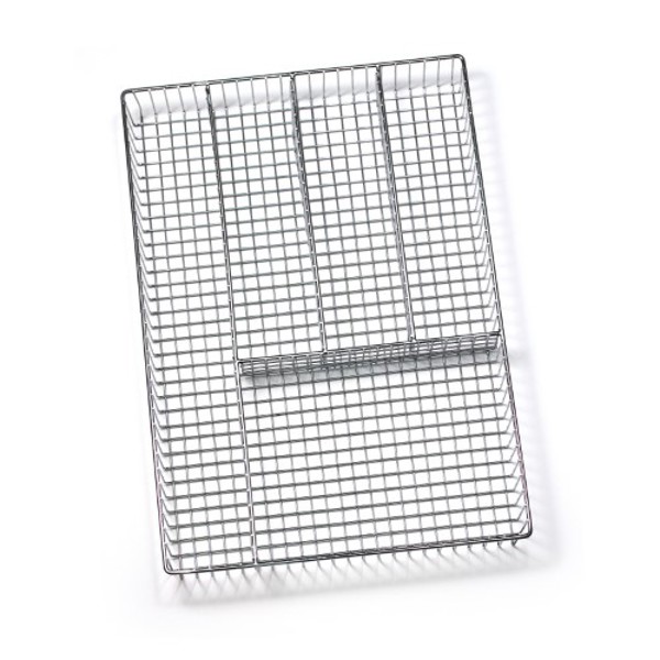 Spectrum 53170 Flatware Tray Large 2 Inch Height 11.25 Inch Width 16 Inch Length Chrome Grid