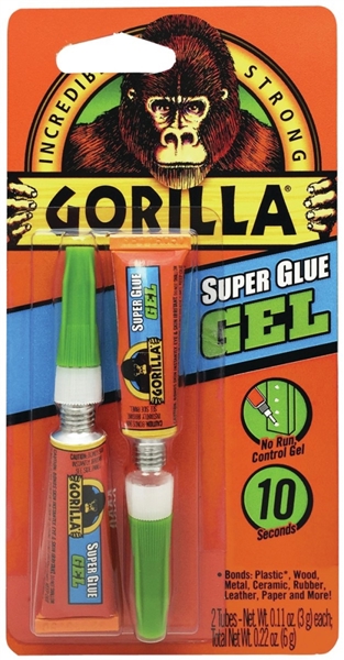 Gorilla Glue 7820002 Super Glue Gel 3G Capacity Straw White