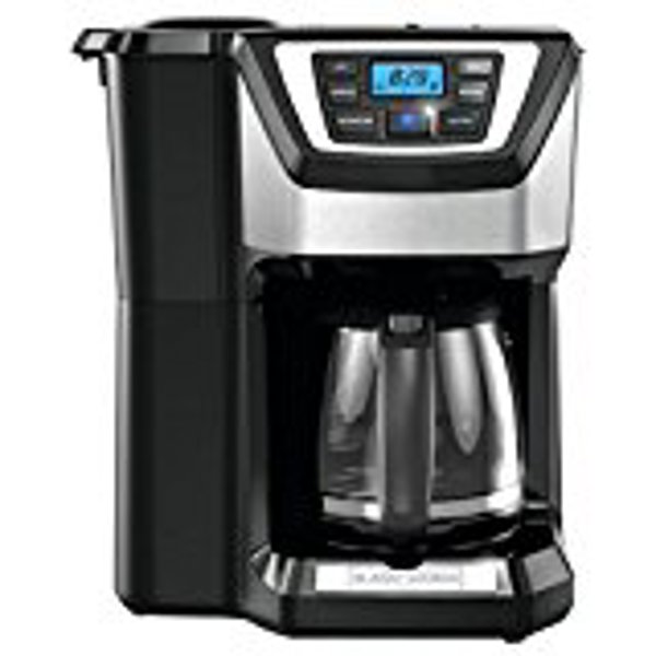 Applica Consumer Products CM5000B Coffee Maker 12 Cup Capacity Black and Silver Mill & Brew