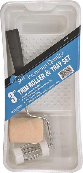 Linzer Products RS300 Mini Size Roller Tray Kit 3 Piece Plastic
