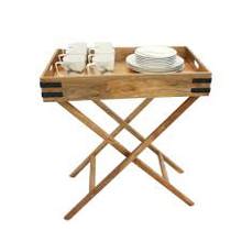 3566 Napa Butler Tray Wood Tray and Stand