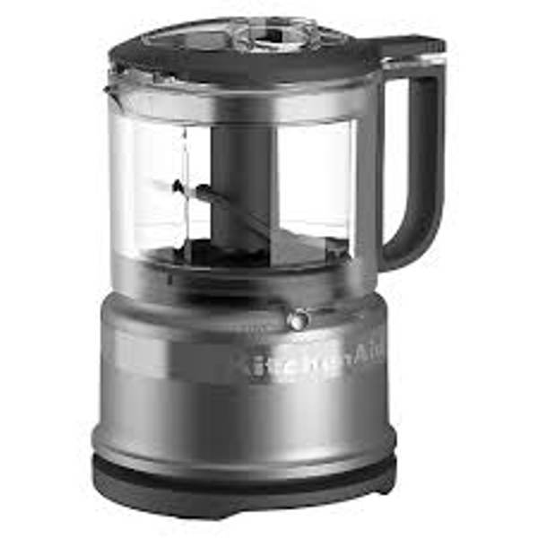 KitchenAid KFC3516CU Mini Food Processor 3.5 Cup Silver