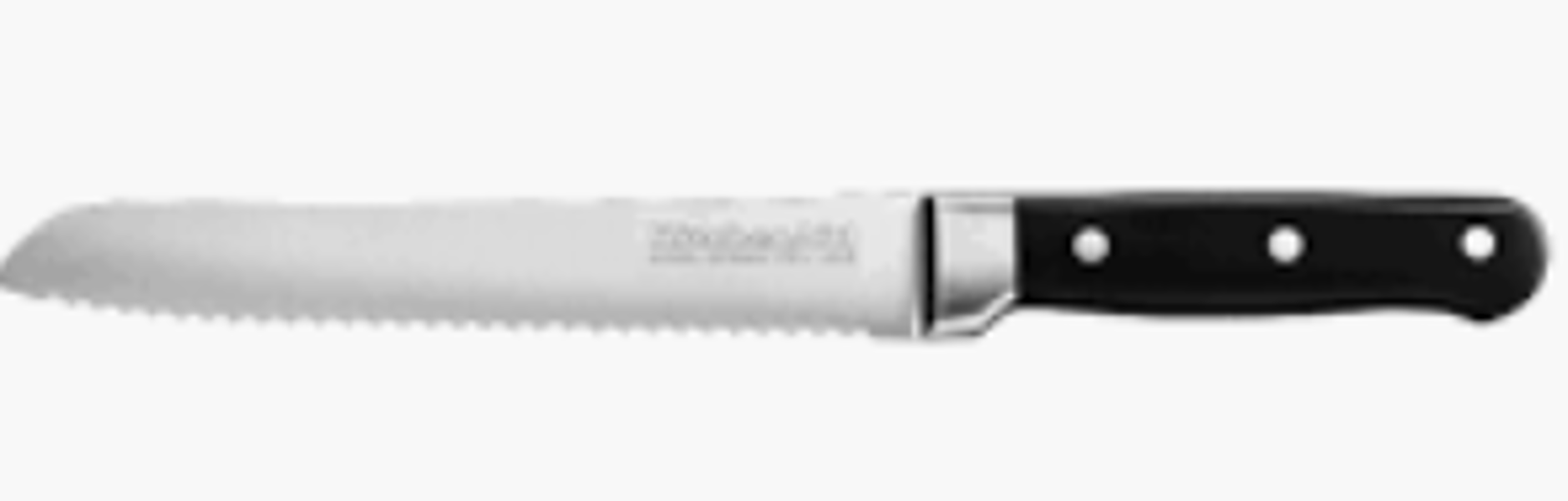 KitchenAid KKFTR8BROB Bread Knife 8 Inch Classic Forged Series Triple Rivet Serrated Onyx Black