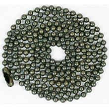 60377 Chain Bead No 6 3 Feet Antique Brass