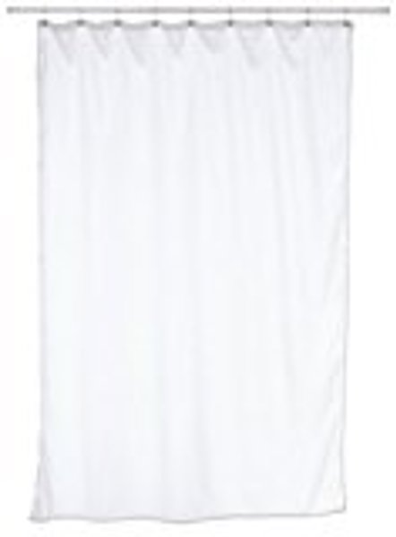Carnation Home Furnishing SC-FAB/ST/21 Fabric Shower Curtain Liner Stall Size White