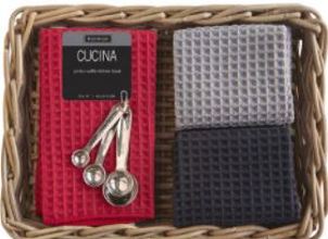 529712 Kitchen Towel Red Cucina Jumbo Set of 2