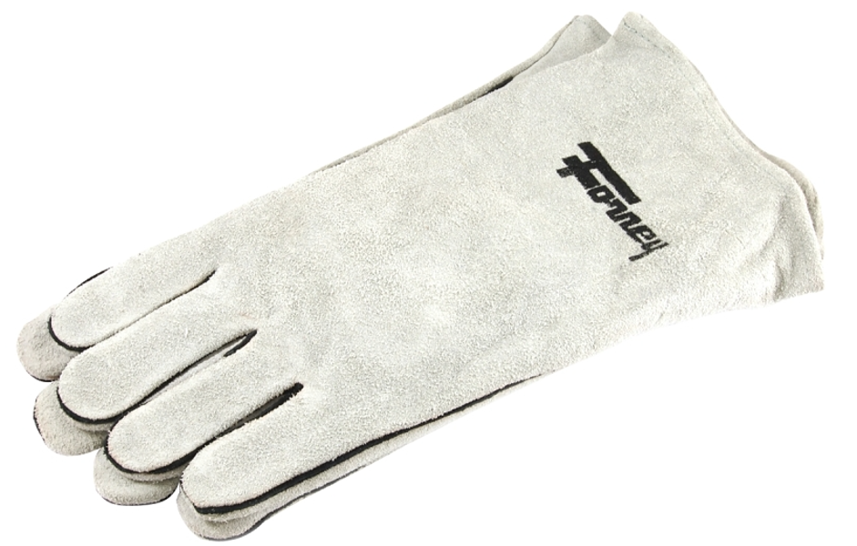 Forney Industries Inc 55200 Large Mens Leather Palm Gauntlet Cuff Welding Gloves
