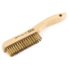 70519 Wire Brush Brass Wooden Handle