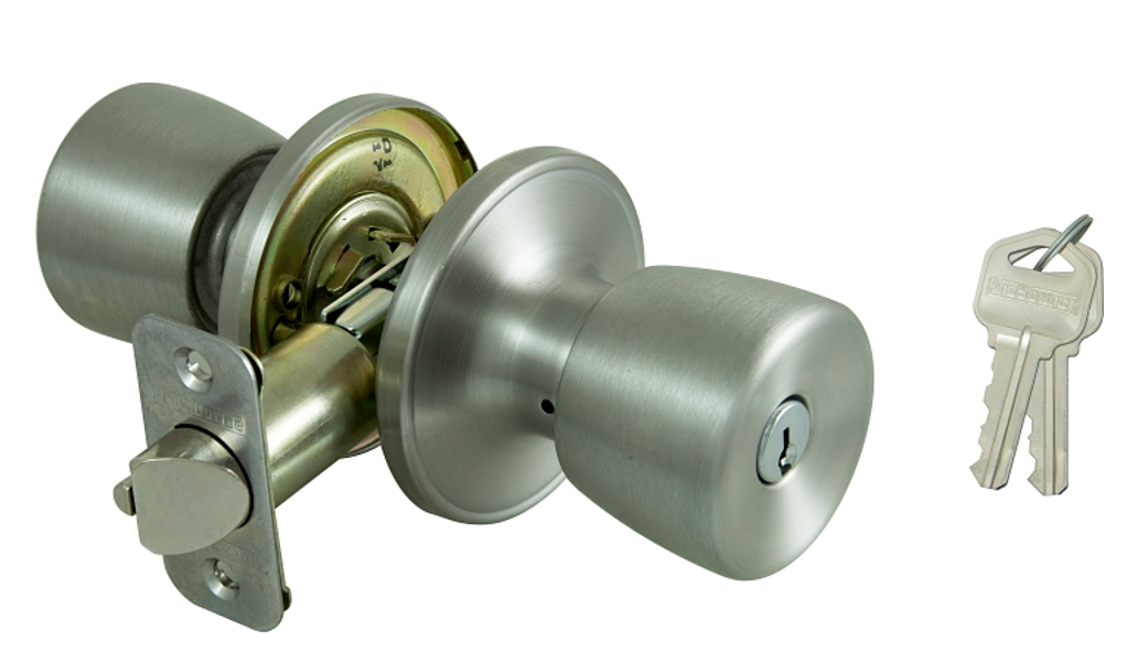 PROSOURCE TS600BRA4V Entry Knob Set Stainless Steel K3 KW1 Keyway Grade 3