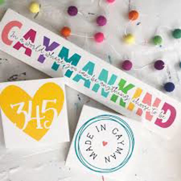 Squirrely Studio CAYMAN KIND Decorative Sign 12 In x 12 In