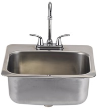 12391 Large Sink With Faucet 22 Gauge