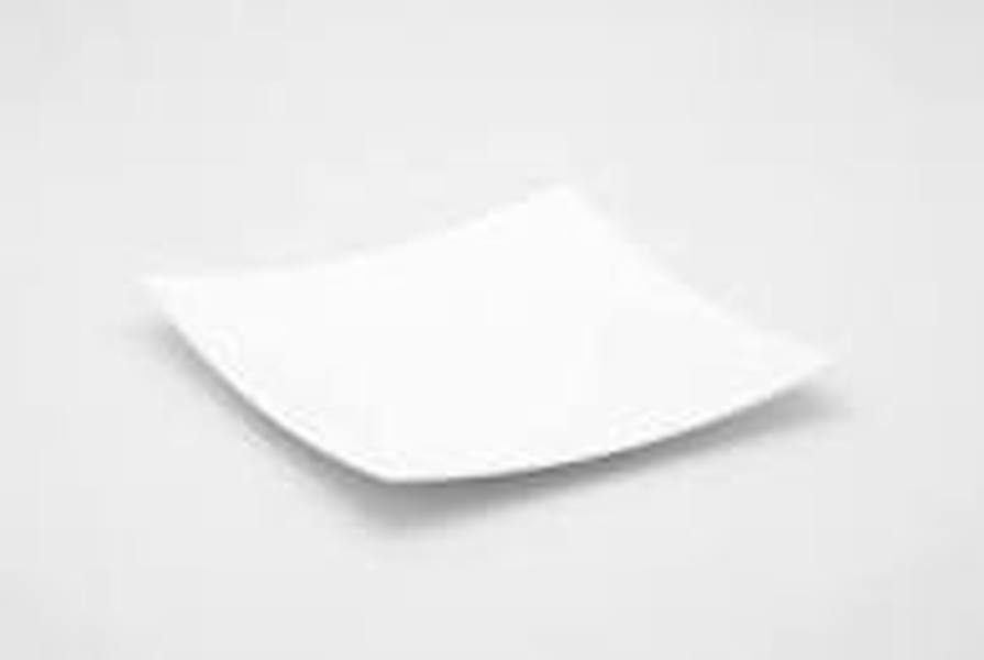 Red Vanilla EW3402 Square Salad Plate 8.25 In White