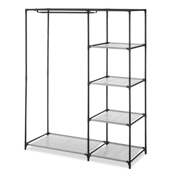 Whitmor Inc 6262-7614 Spacemaker Wardrobe Silver