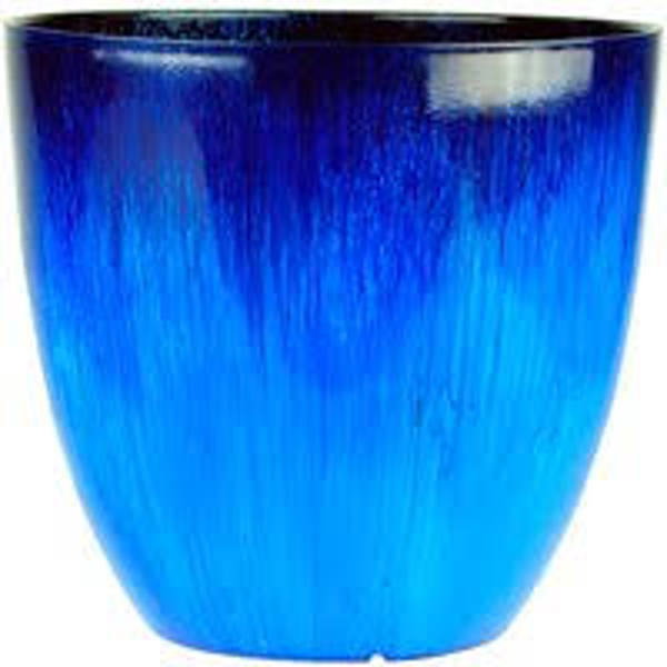 Imports Exclusive VN408DBXL Round XL Drop Planter Blue