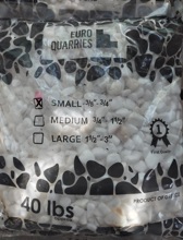 101AS Santorini Pebbles Small 3/8 In - 3/4 In