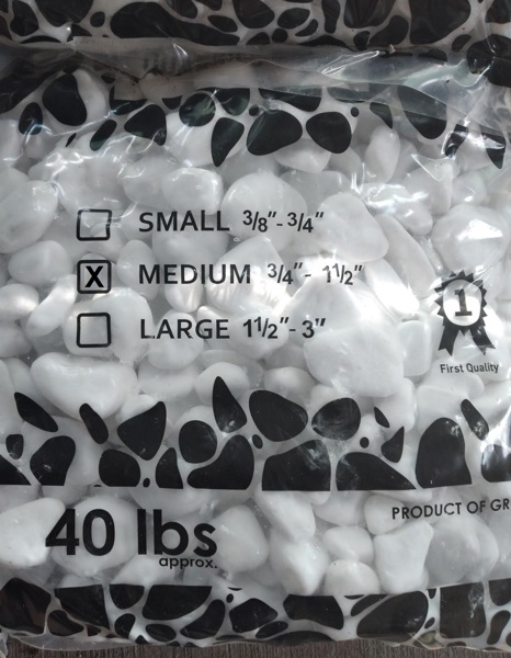 EURO QUARRIES LLC 101AM Santorini Pebbles Medium 3/4 In - 1-1/2 In Premium