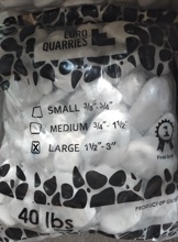 EURO 101C Large Premium Santorini Pebbles
