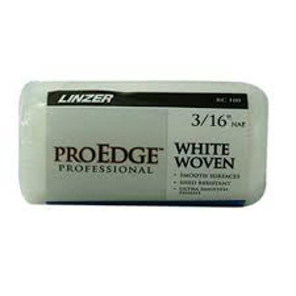 Linzer Products RC100-4 Pro Edge Woven Roller Cover 3/16 X 4 In White