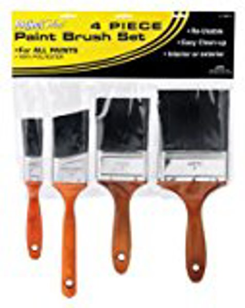 Linzer Products A1234 4 Piece Trim Paint Brush Set