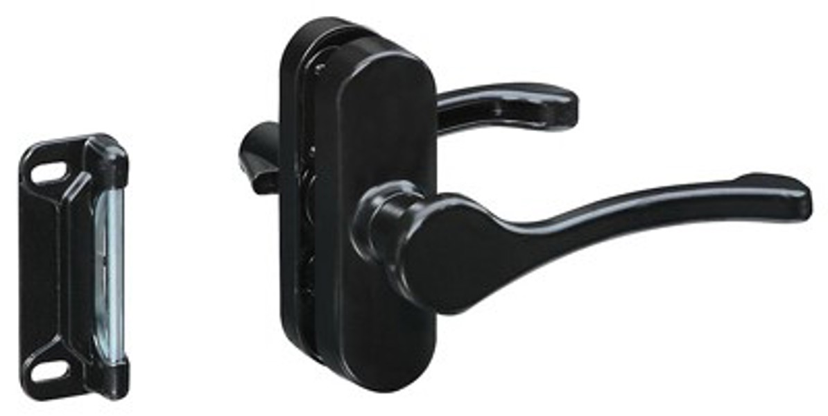 National Hardware N262-204 Lever Latch Black Zinc