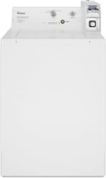 Whirlpool CAE2745FQ Top Load Washer 2.9 Cu Ft Capacity 700 RPM Spin Coin Kit Included White