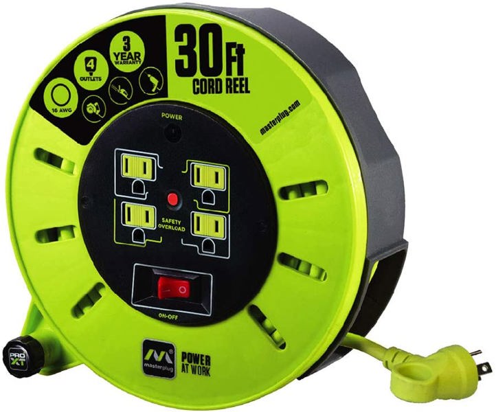 Luceco CMA301116G4SL-US Cable Reel 3 Cassette Reel