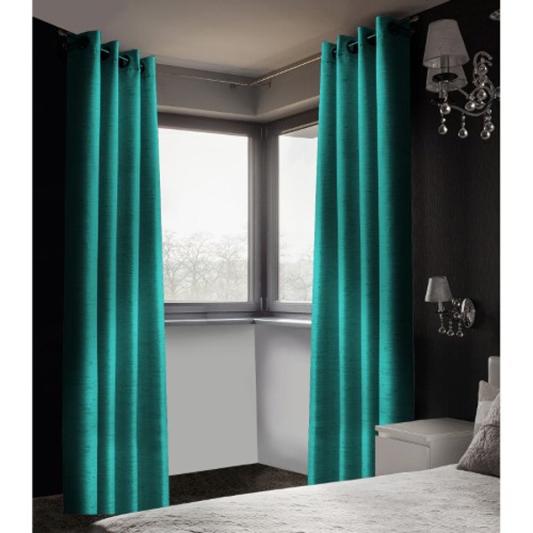 SAFDIE 51356.Z.80 Blackout Curtain  with Metal Grommets Aqua