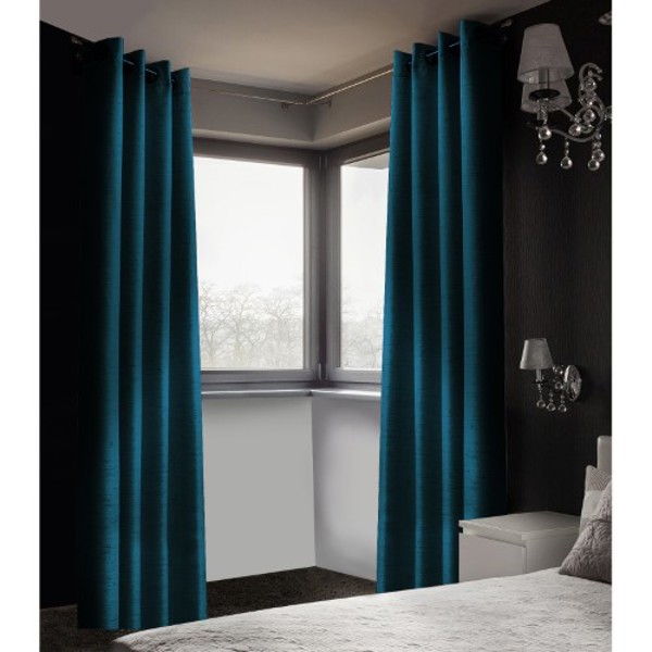 Safdie 51356.Z.13 Blackout Curtain with Metal Grommets Denim Black
