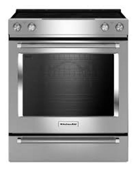 KitchenAid KSEB900ESS Electric Slide-In Range ADA Height and Operation Compliant True Convection with Easy Clean