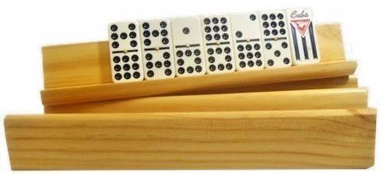MBR Industries BC-82385 Dominoes Holder Wooden Tray