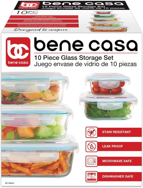 MBR Industries BC-99424 Glass Storage Set 10 Piece
