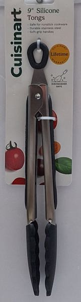Cuisinart/Waring CTG-00-9STN Tongs 9 In Silicone Tipped