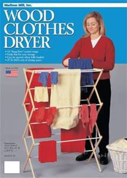 Madison Mill 18 In 29-1/2 In Coated Wood Dryer Clothes with Rungs