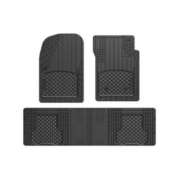 Weather Tech 11AVMOTHSBR Universal Floor Mat 3 Pieces Right Hand Drive Black