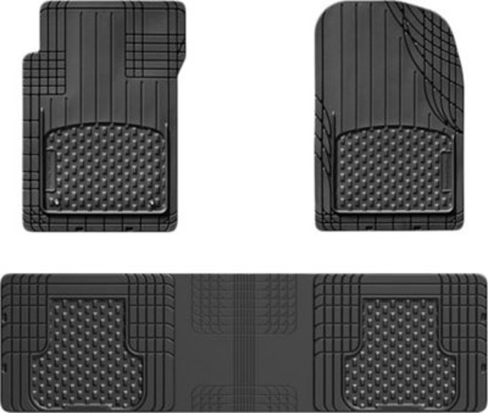 Weather Tech 11AVMOTHSB Universal Floor Mat 3 Piece Set Black