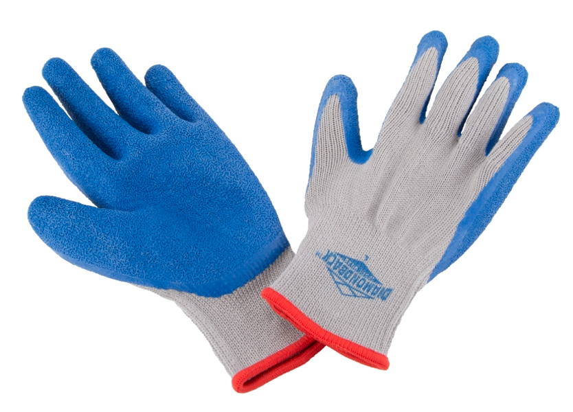 Diamondback GV-SHOW/AL Large Rubber-Palm Work Gloves