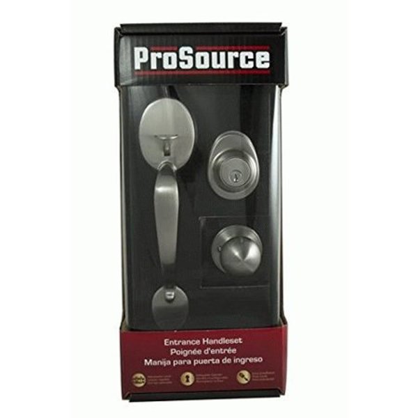 ProSource S7P31-PS Handle Set Brass Satin Nickel 2-3/8 In 2-3/4 In Backset
