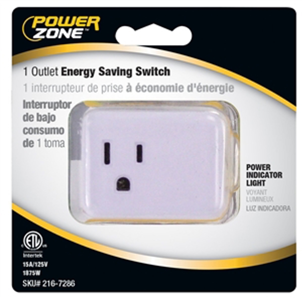 POWERZONE ORES001 Outlet Tap Cube with On-Off Switch