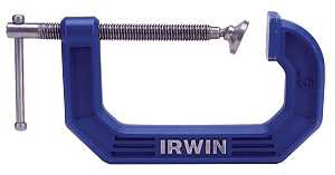 IRWIN INDUSTRIAL 225105 C-Clamp 5 In 10 Lb 3-1/4 In Throat Blue