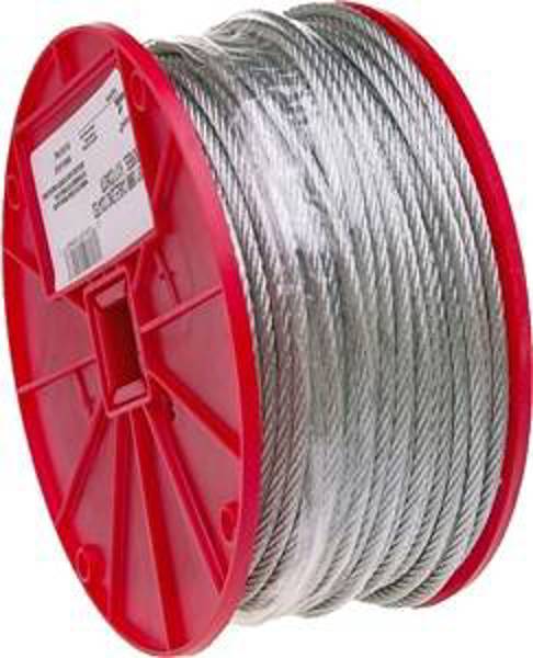 Campbell Chain COO 7000827-RE Aircraft Cable 1/4 In 250 Ft Galvanized 1400 Lb Capacity